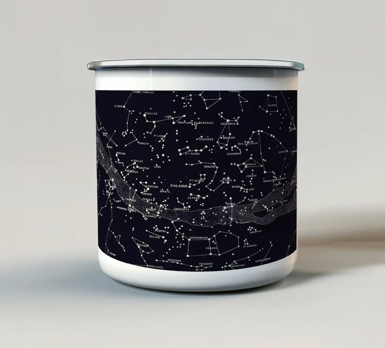 Carte du Ciel I tazza in smalto da Astër