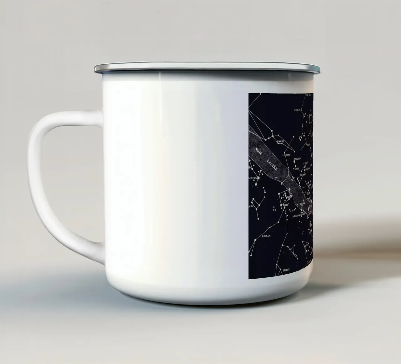 Carte du Ciel I tazza in smalto da Astër