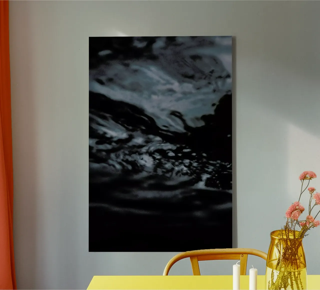 Water Pattern 4 tela con Cornice a cassetta da Chris Abatzis