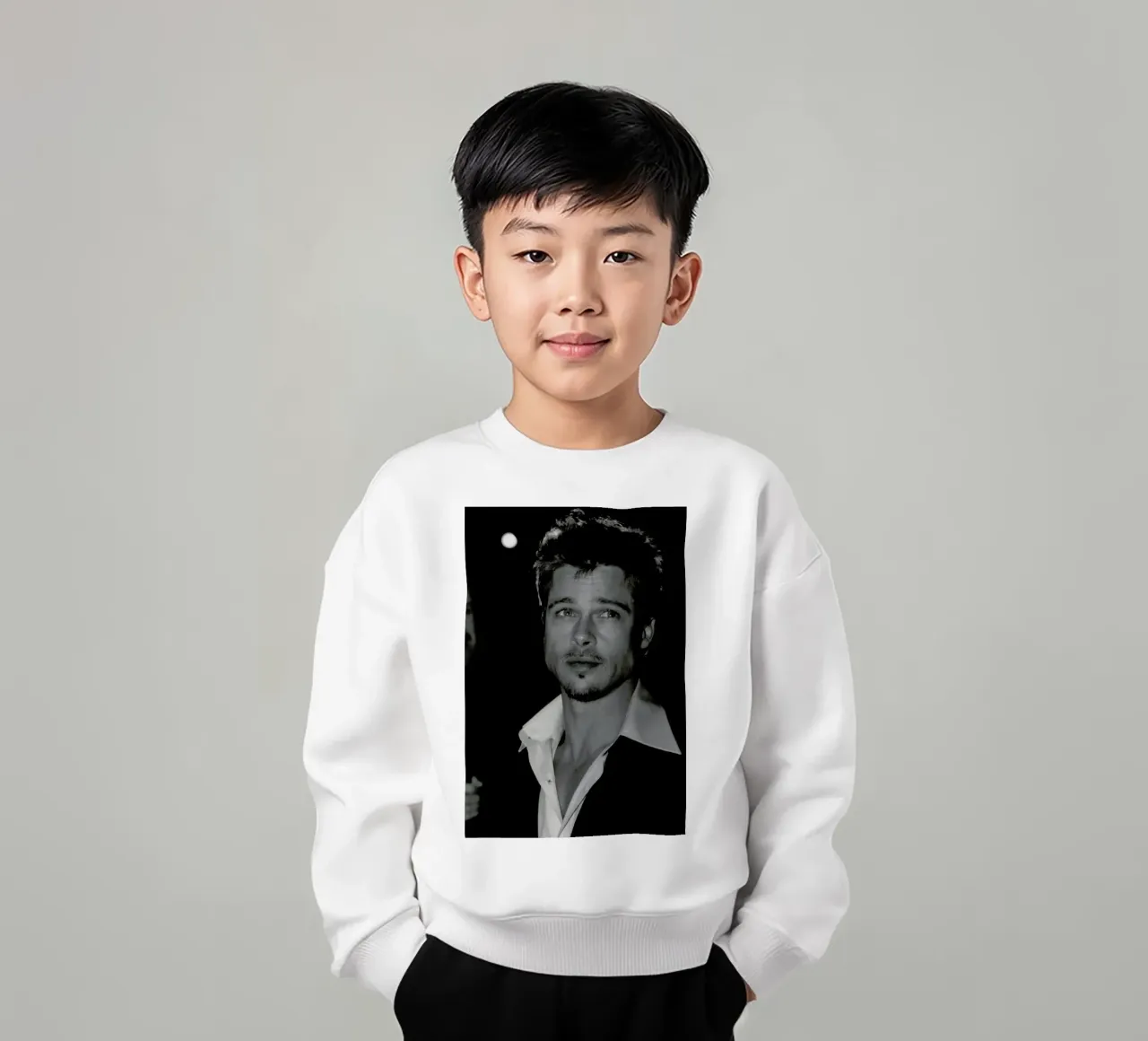 Brad Pitt felpa bambino da Gallery Print and Art Limited