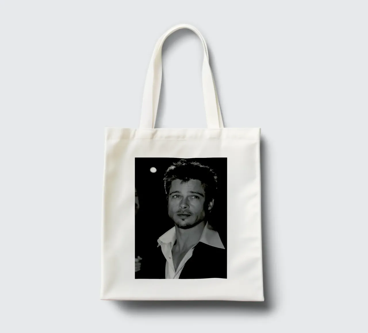 Brad Pitt tote bag by Gallery Print and Art Limited