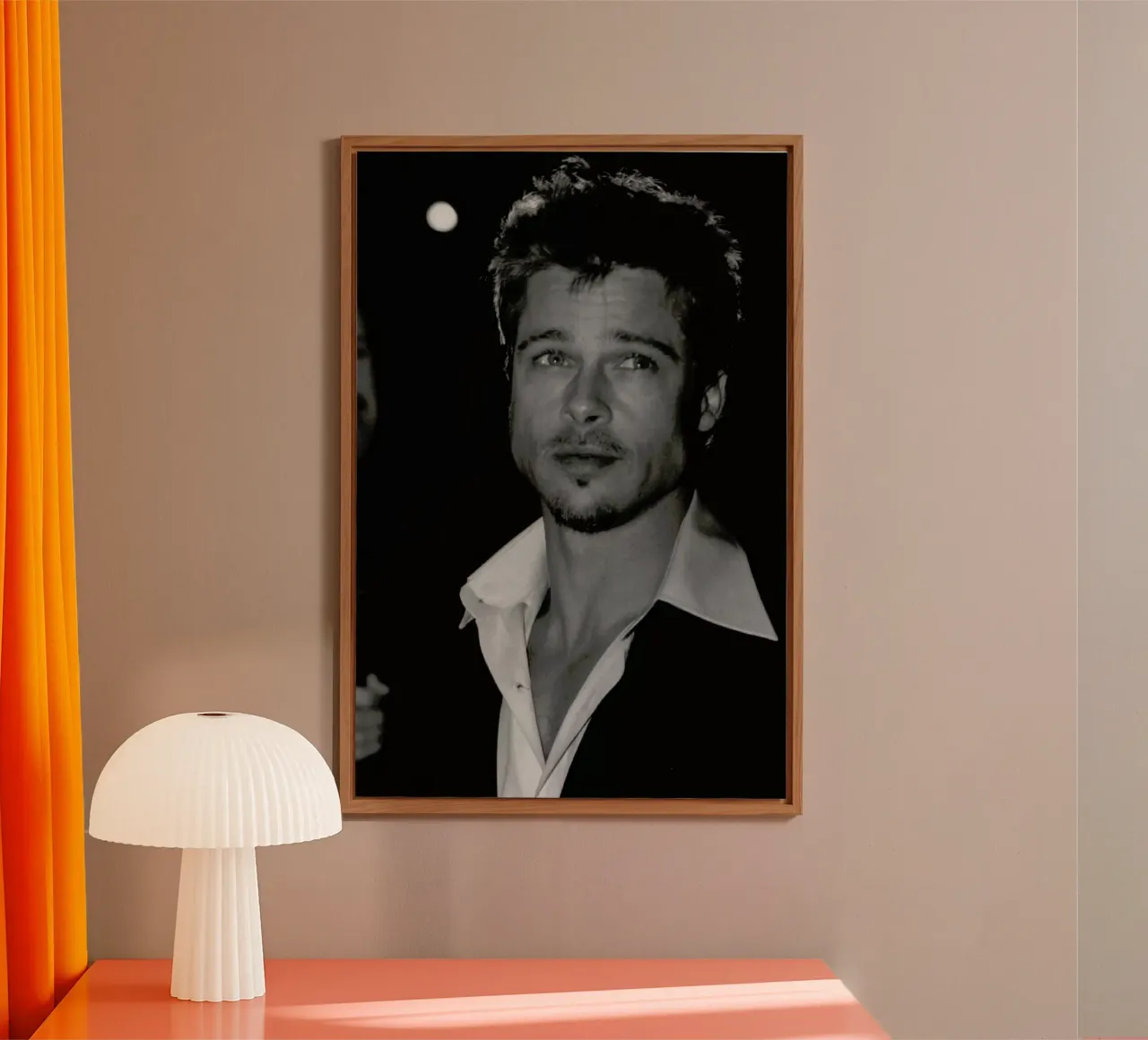 Brad Pitt alluminio dibond da Gallery Print and Art Limited