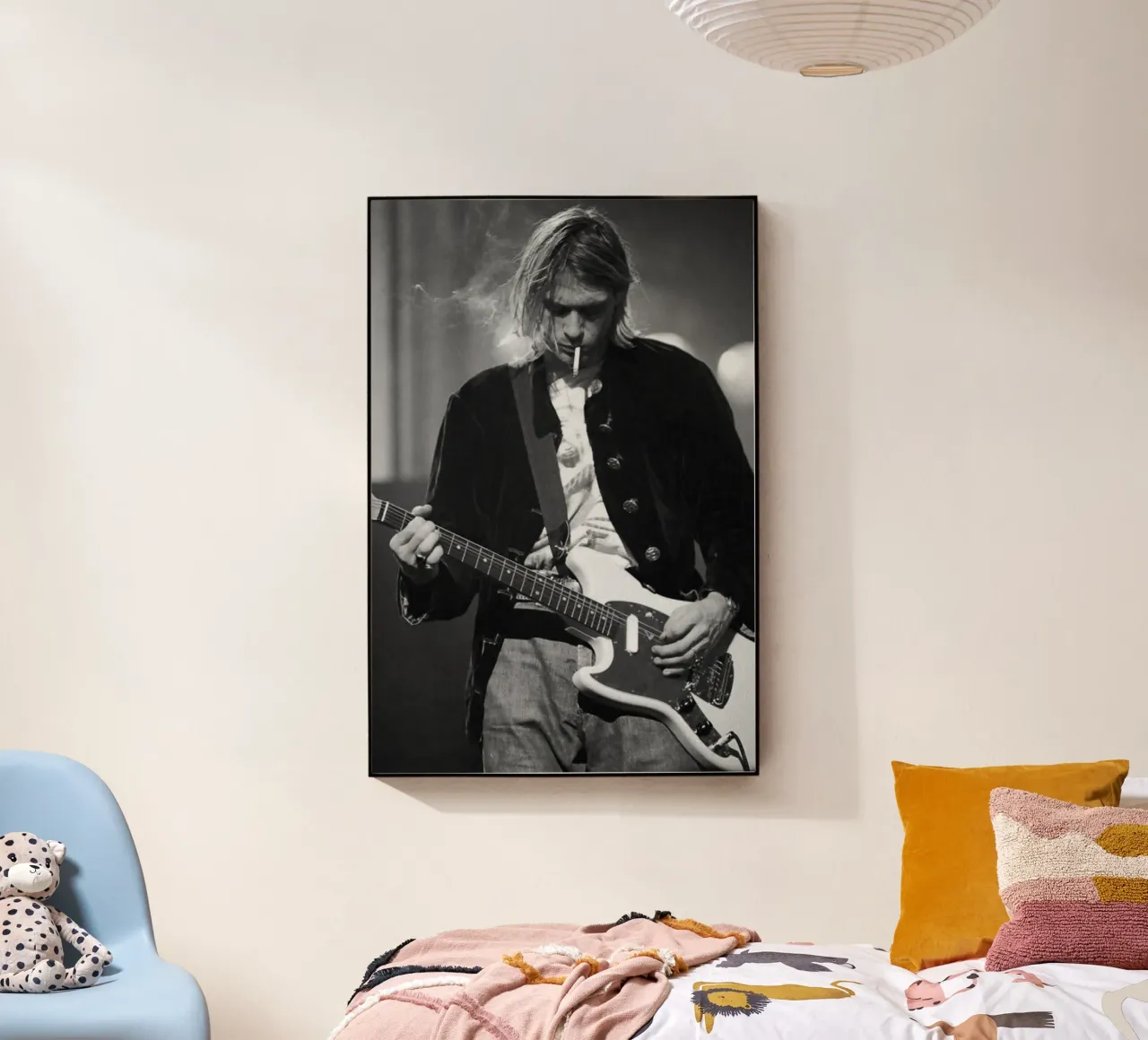 Kurt Cobain perform with smoking - NIRVANA plexiglass da avissta
