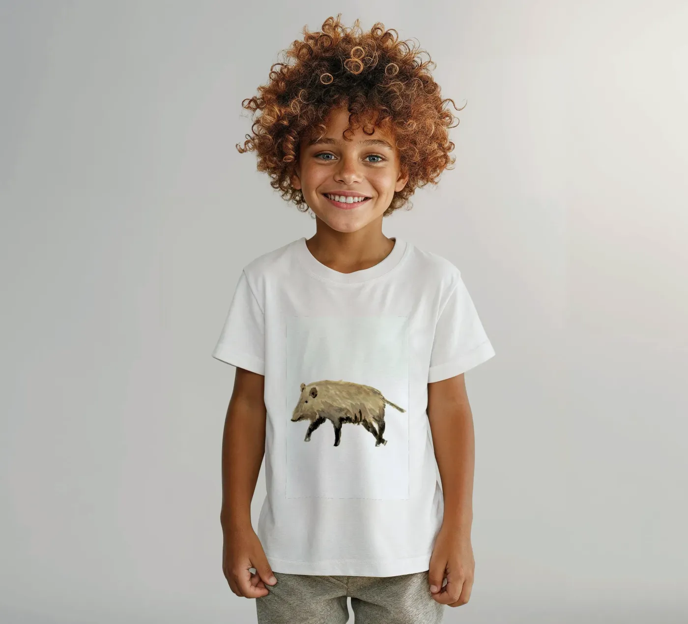 Boar t-shirt bambini da Farina Kuklinski