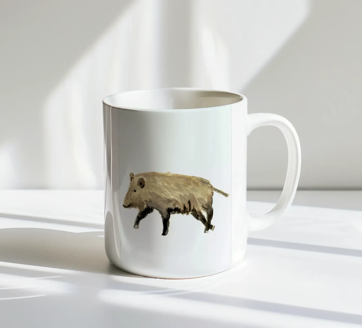 Boar keramische mok van Farina Kuklinski