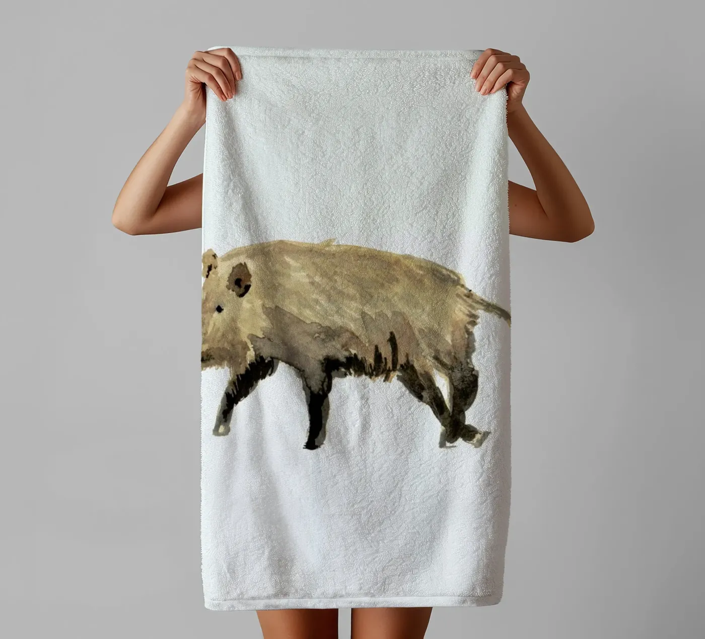 Boar Handtuch von Farina Kuklinski
