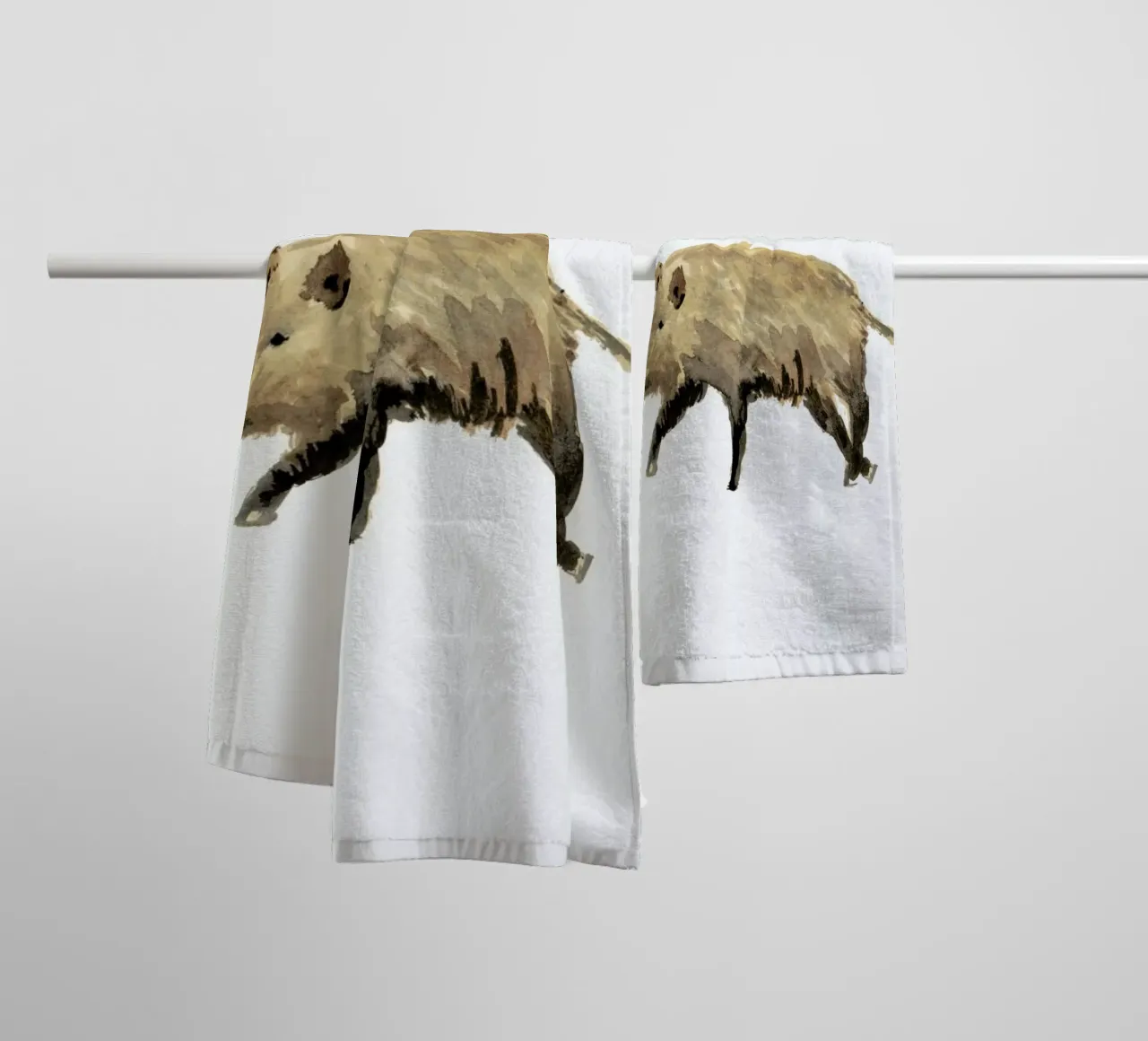 Boar asciugamano da bagno da Farina Kuklinski