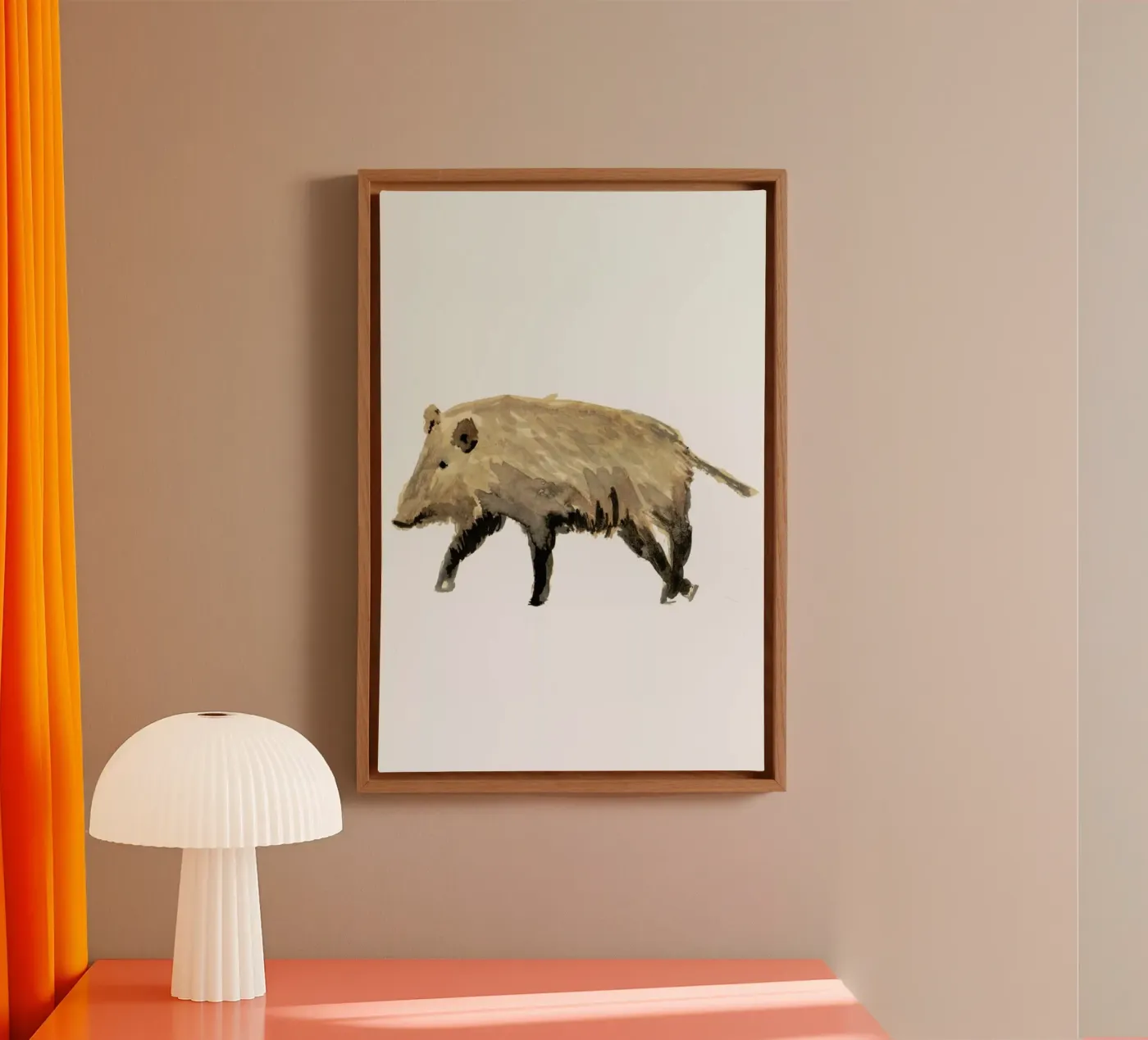 Boar canvas by Farina Kuklinski