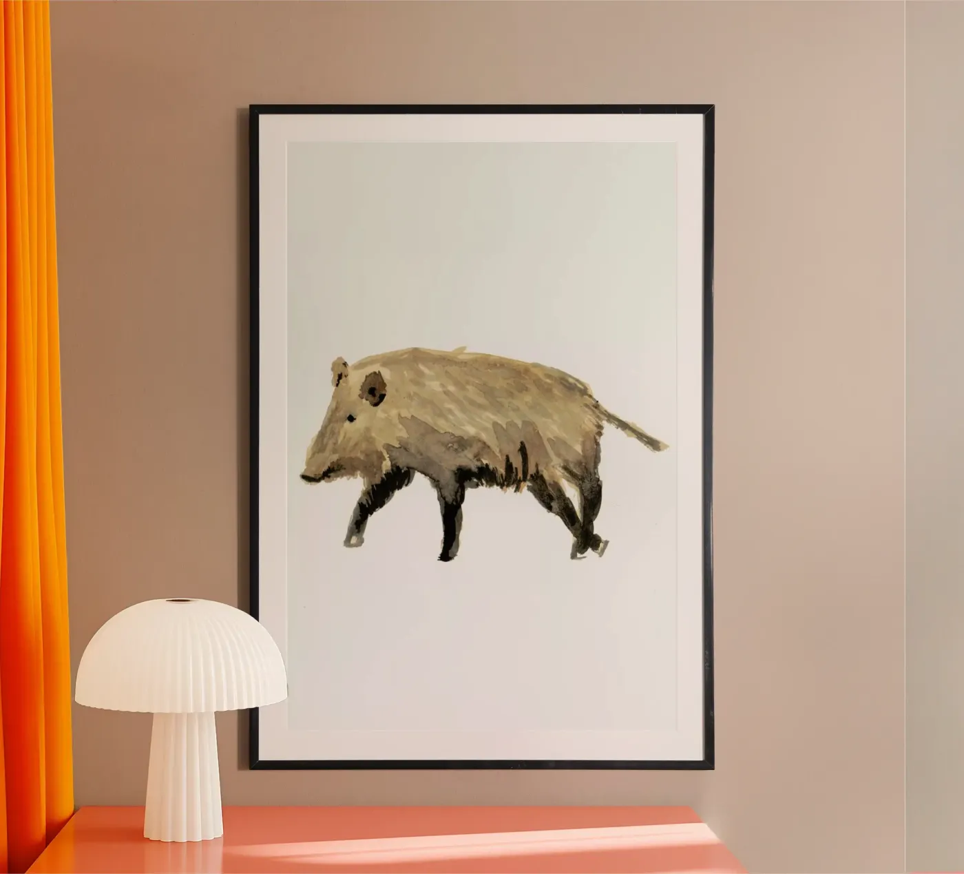 Boar poster van Farina Kuklinski