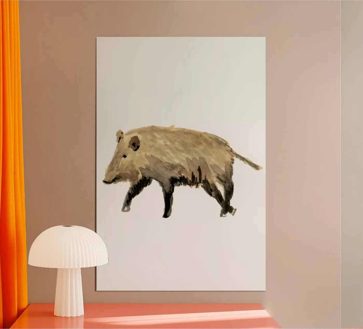 Boar poster van Farina Kuklinski