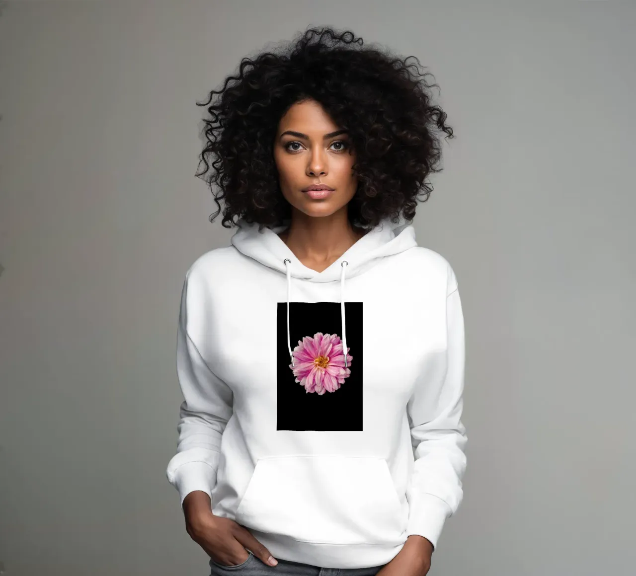 Romantic Dahlia felpa con cappuccio da Curious Collections by Marielle Leenders