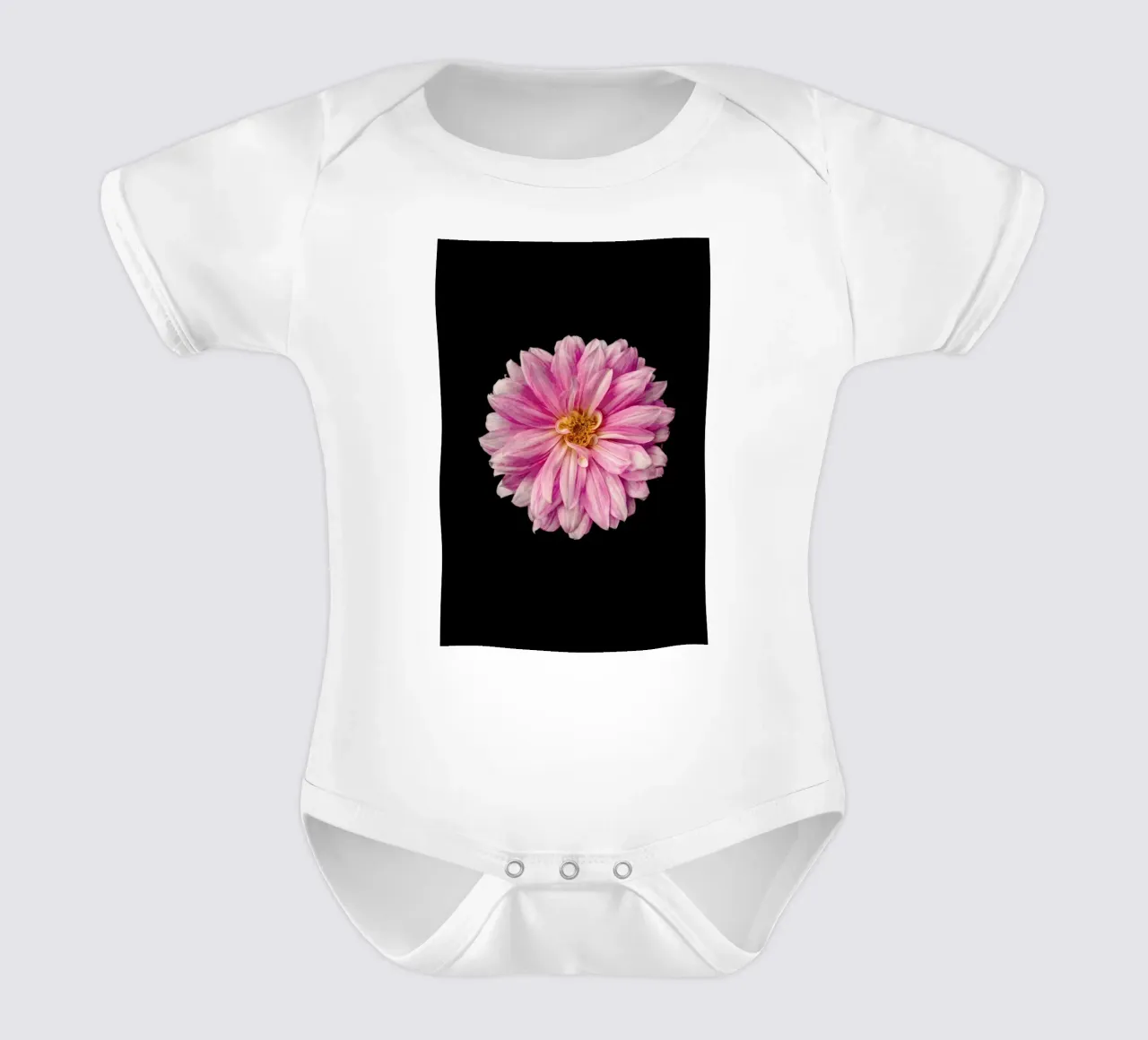 Romantic Dahlia body neonato maniche corte da Curious Collections by Marielle Leenders