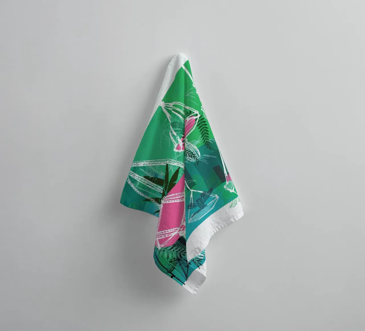 House of Plants 1 asciugamano da bagno da Rocket68