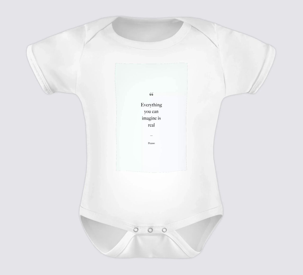 Everything You Can Imagine Is Real body neonato maniche corte da Studio One