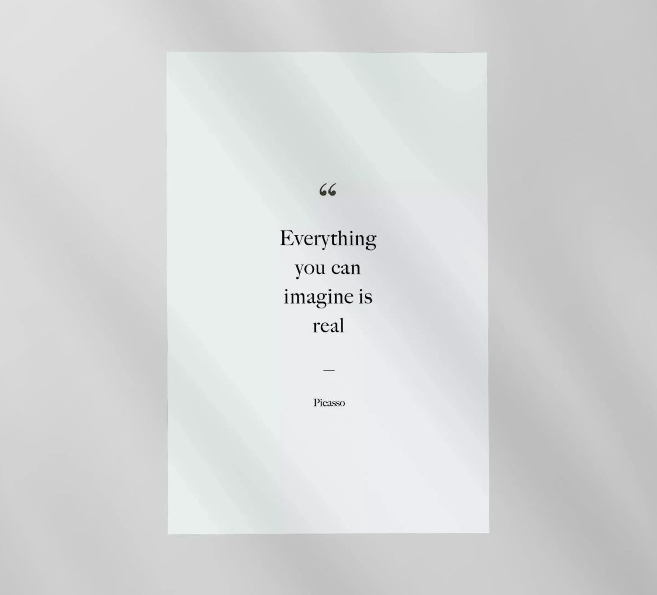 Everything You Can Imagine Is Real pellicola backlit da Studio One
