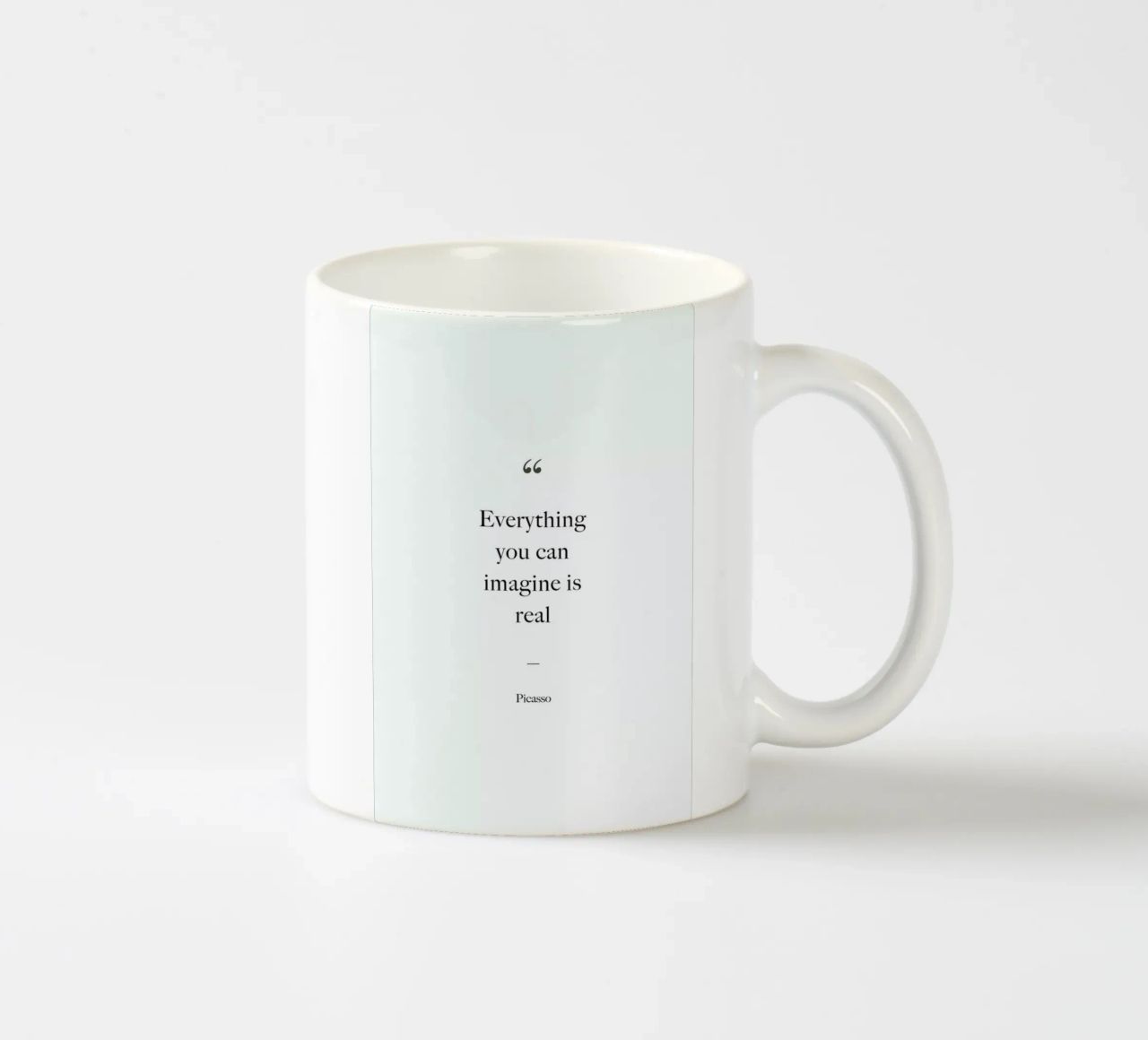 Everything You Can Imagine Is Real tazza in ceramica da Studio One