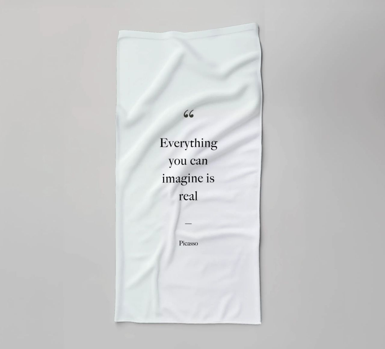 Everything You Can Imagine Is Real asciugamano da bagno da Studio One