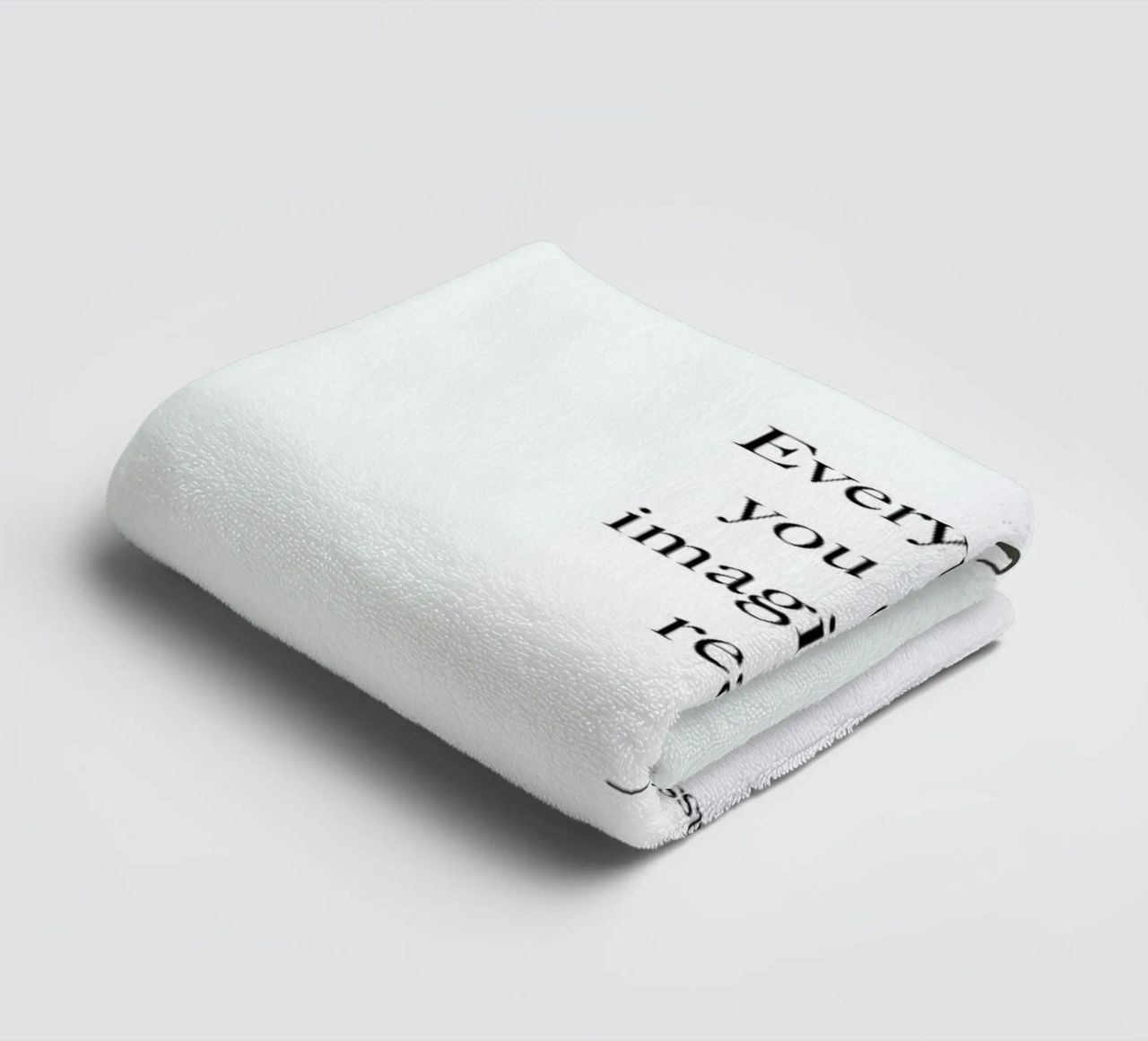 Everything You Can Imagine Is Real asciugamano da bagno da Studio One