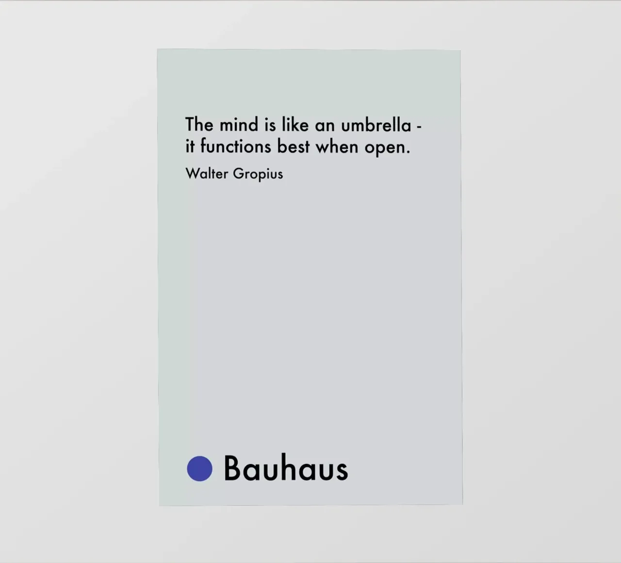 Gropius - Creativity pellicola backlit da Studio One