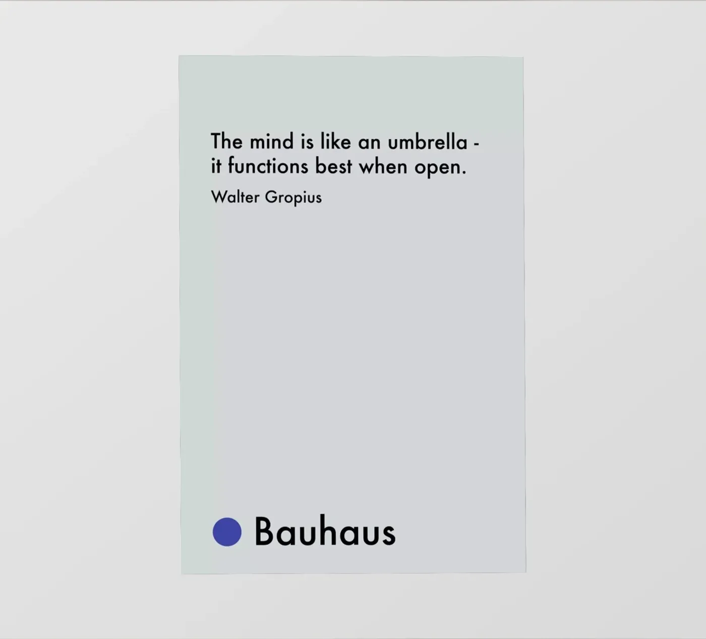 Gropius - Creativity backlit film by Studio One