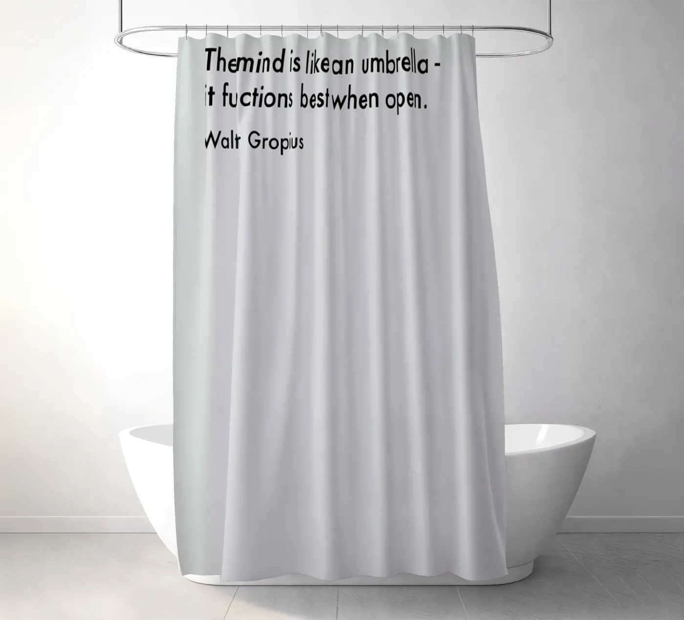 Gropius - Creativity douchegordijn van Studio One