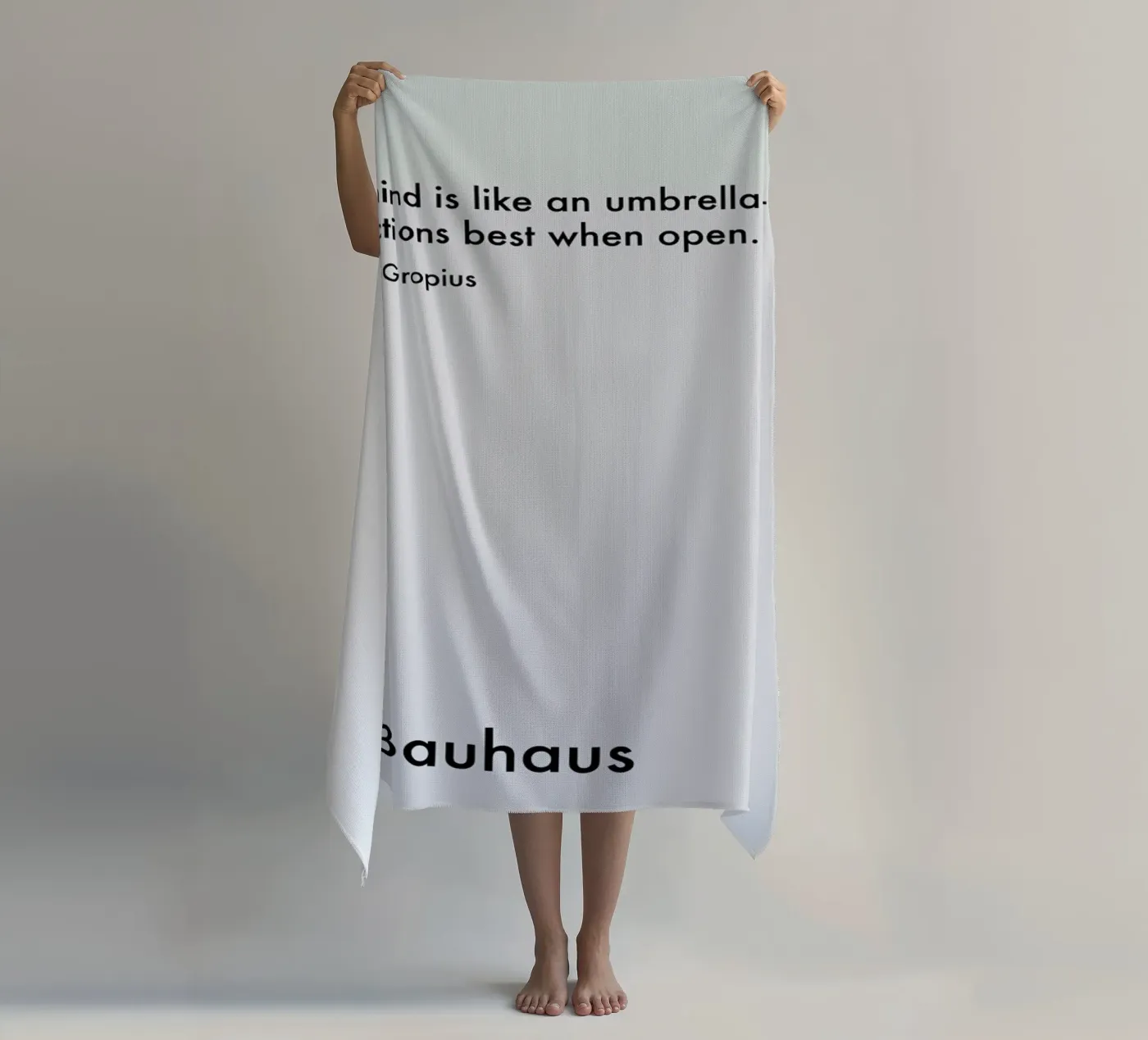 Gropius - Creativity Strandtuch von Studio One