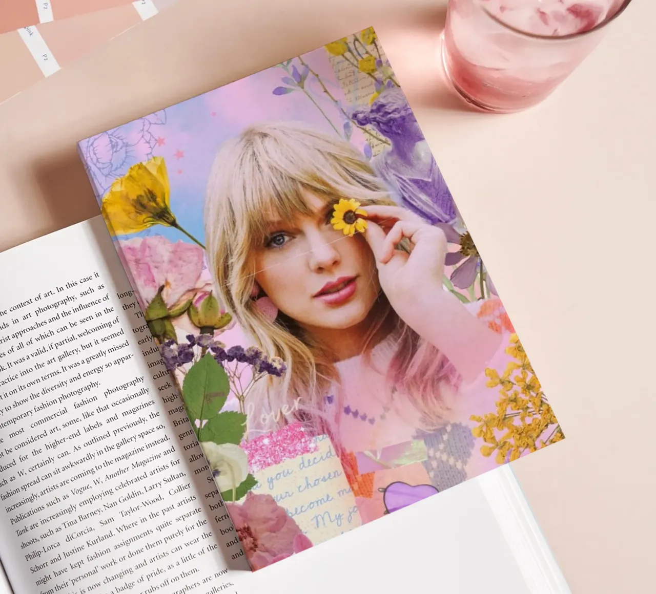Sun flowers and taylor swift notebook by avissta