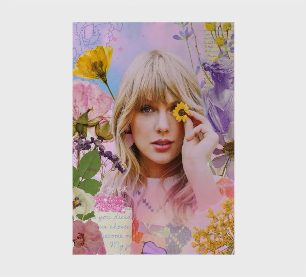 Sun flowers and taylor swift notebook by avissta