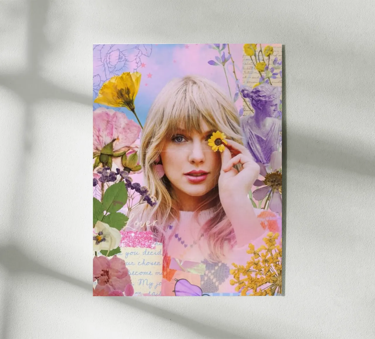 Sun flowers and taylor swift plexiglass da avissta