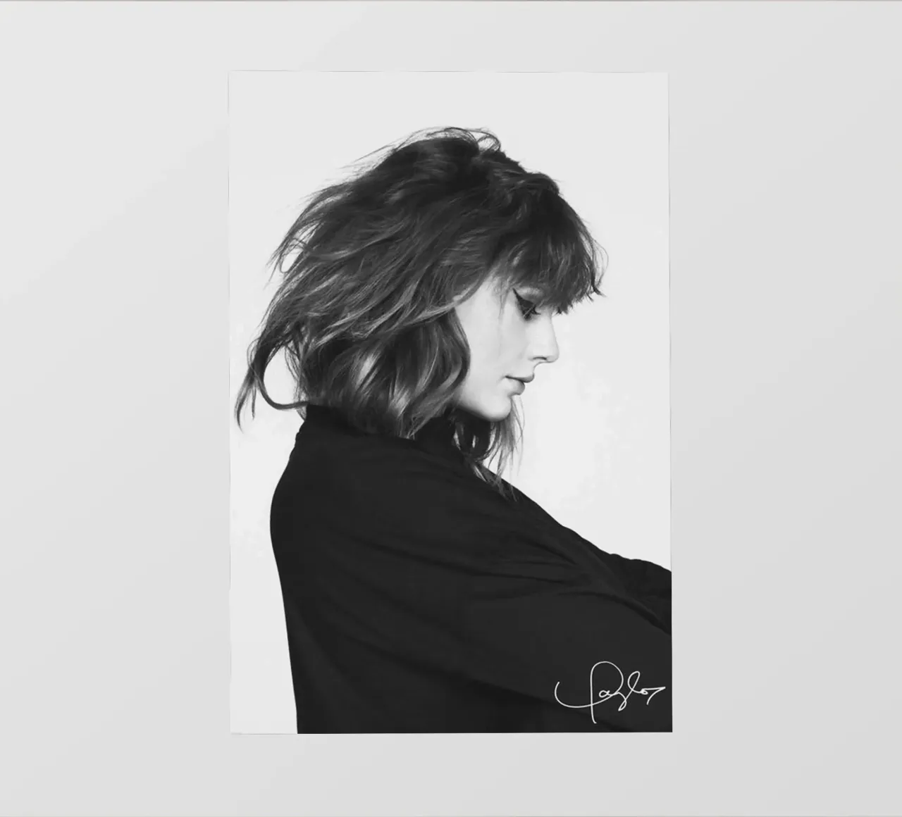 Taylor swift with signature Backlit Folie von avissta
