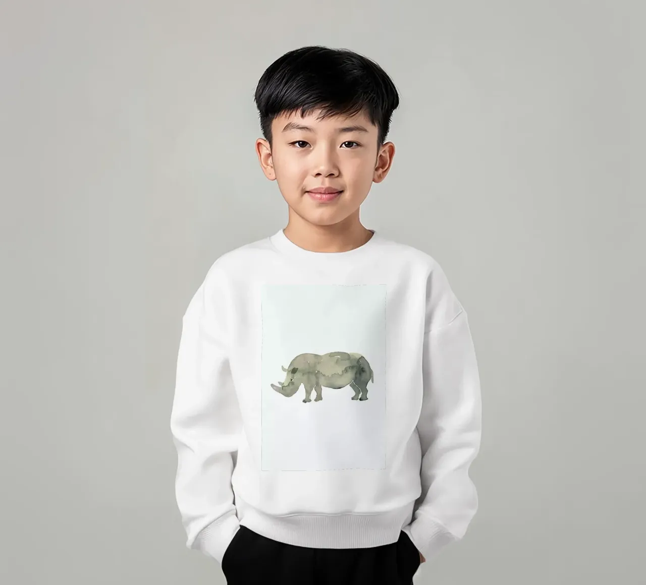 Rhino felpa bambino da Farina Kuklinski