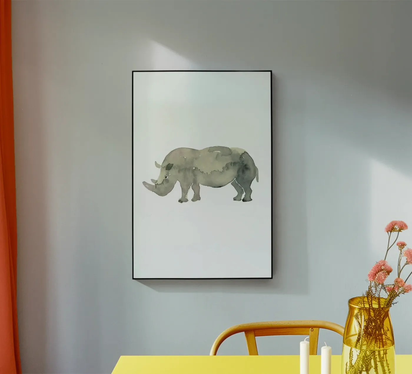 Rhino acryl van Farina Kuklinski