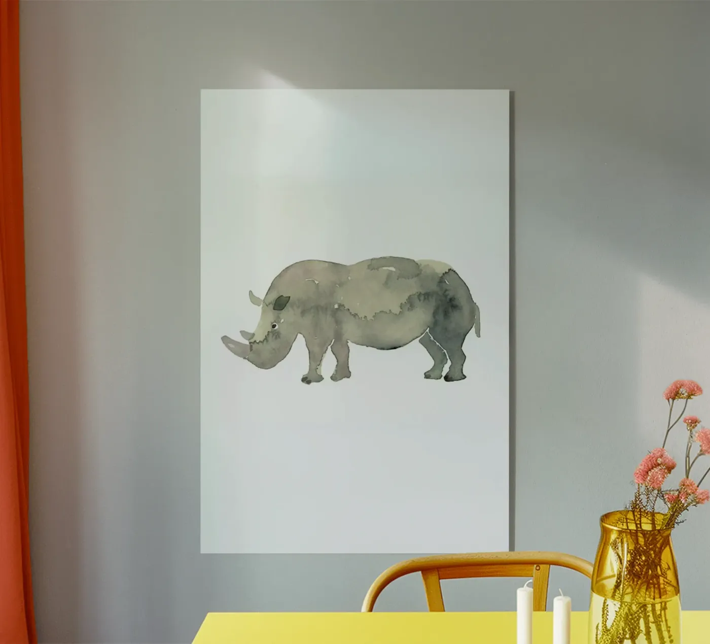 Rhino acryl van Farina Kuklinski