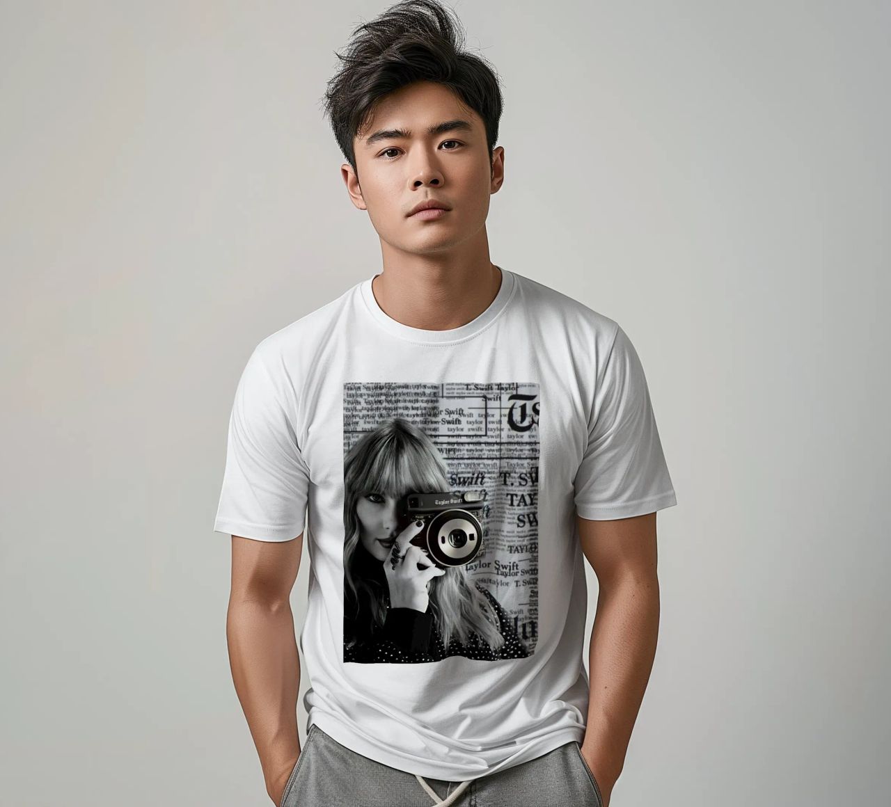 Taylor swift and clasic camera t-shirt da avissta