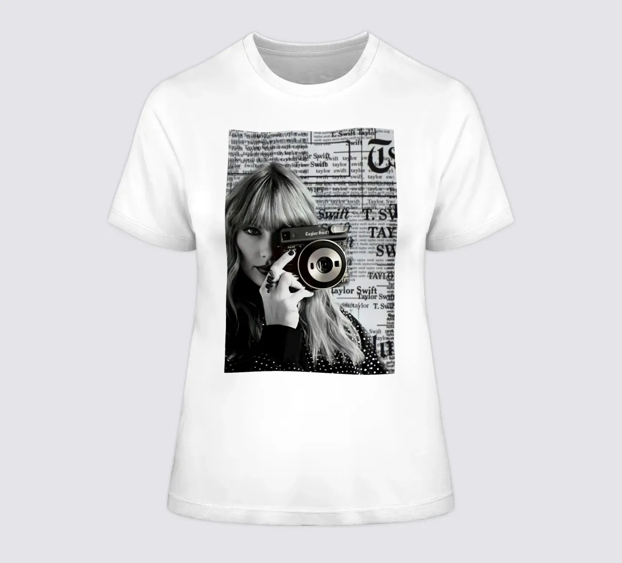 Taylor swift and clasic camera t-shirt da donna da avissta