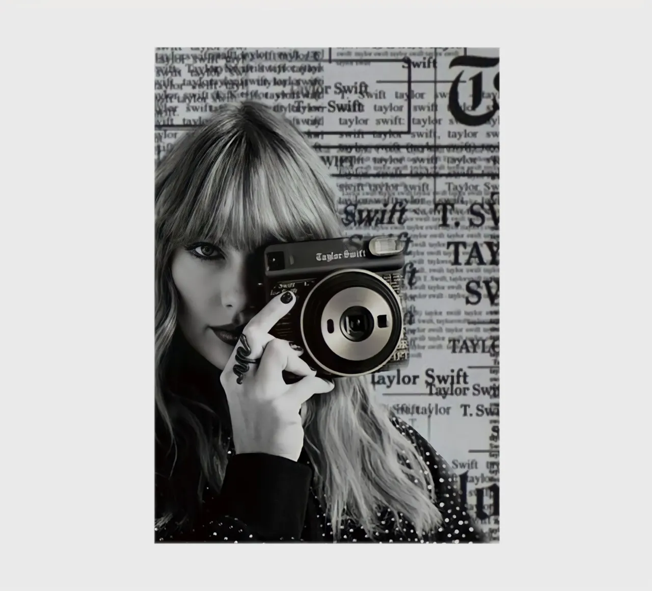 Taylor swift and clasic camera carnet de notes de avissta