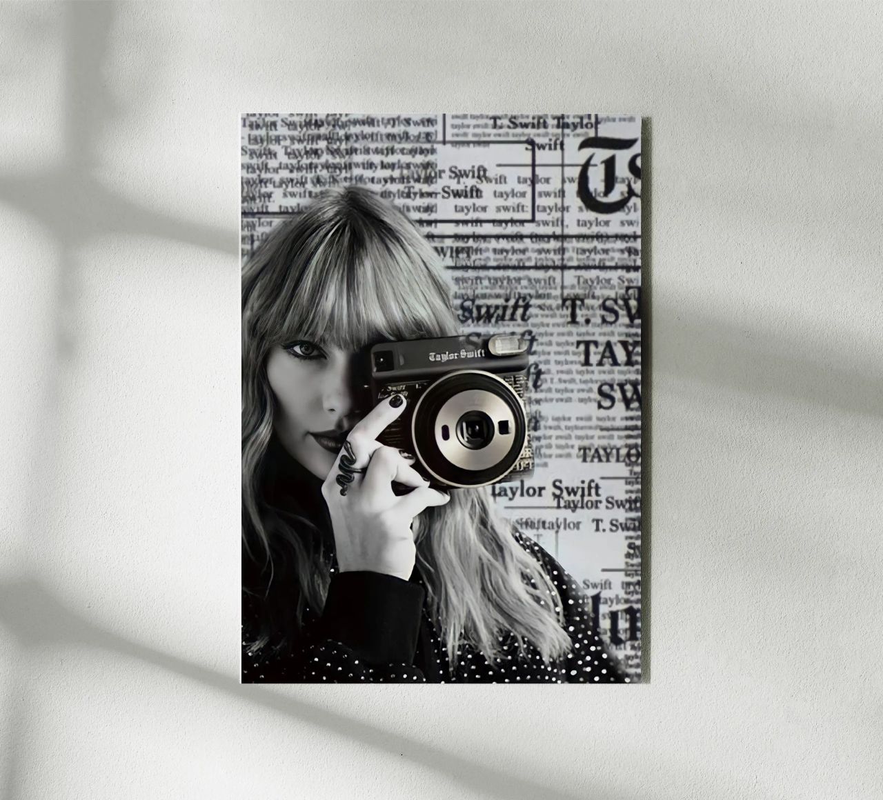 Taylor swift and clasic camera alluminio dibond da avissta