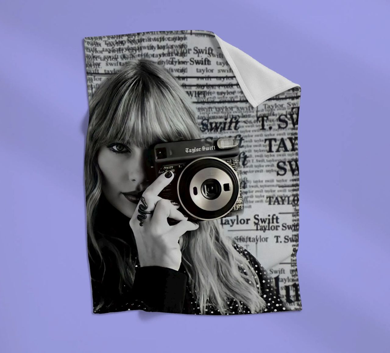 Taylor swift and clasic camera coperta in pile da avissta