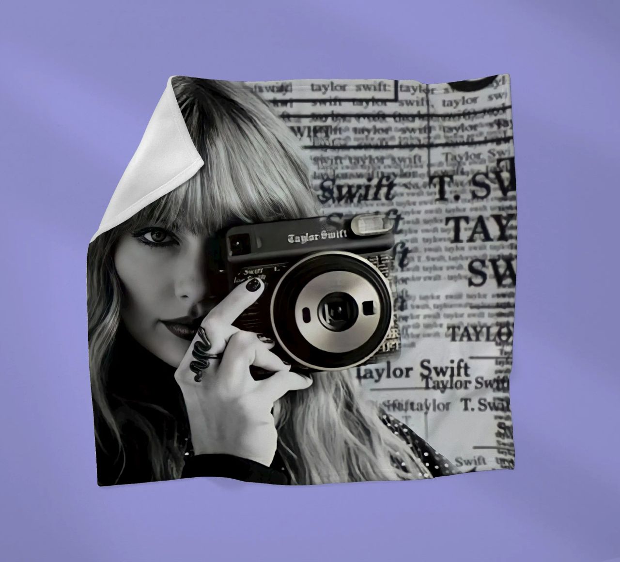 Taylor swift and clasic camera coperta in pile da avissta
