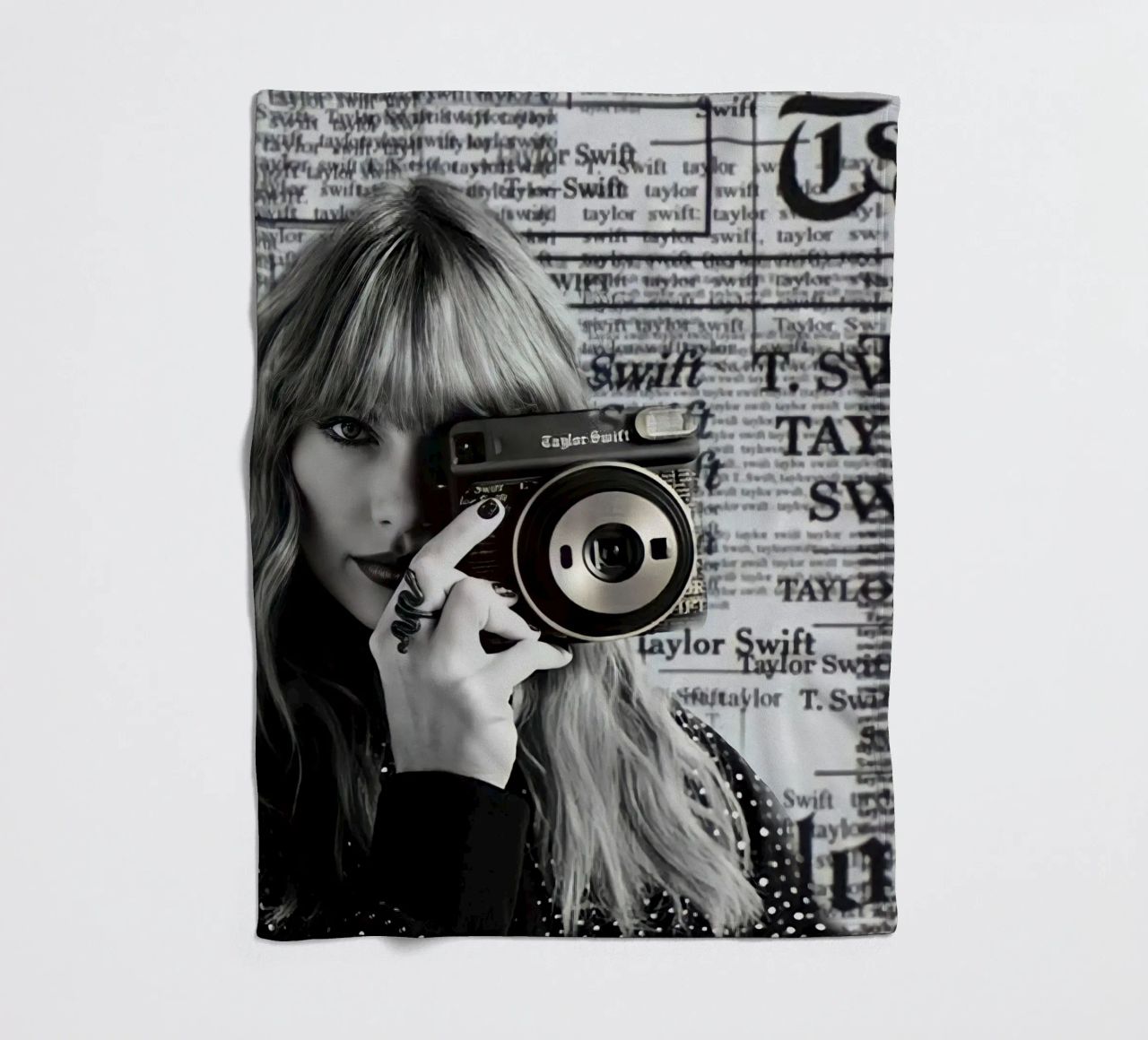 Taylor swift and clasic camera coperta in pile da avissta