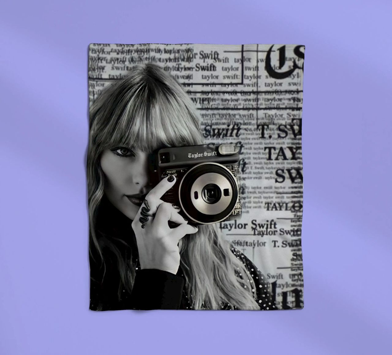 Taylor swift and clasic camera coperta in pile da avissta
