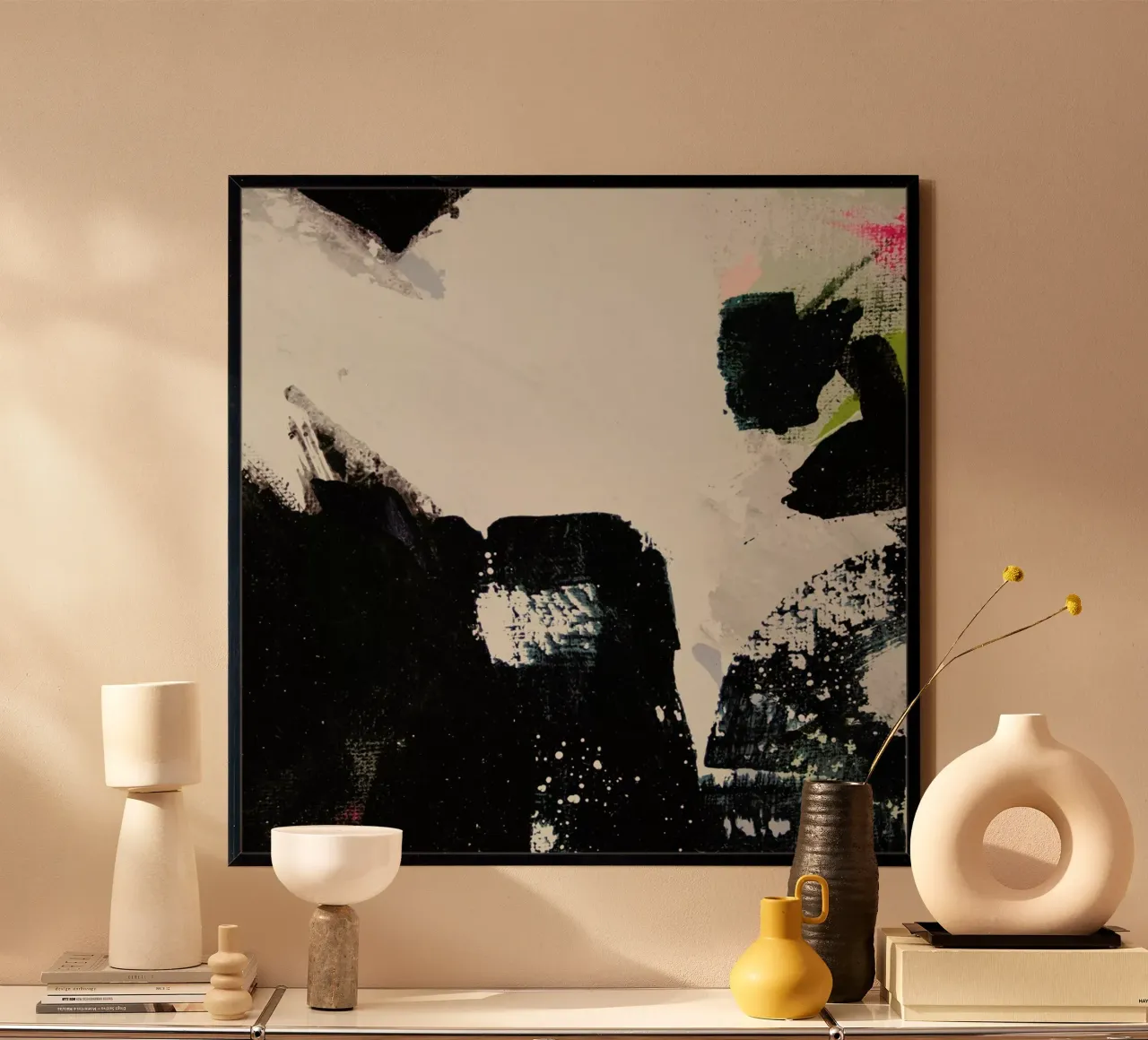 Melt Series 14 poster con telaio in legno da Mala Alani