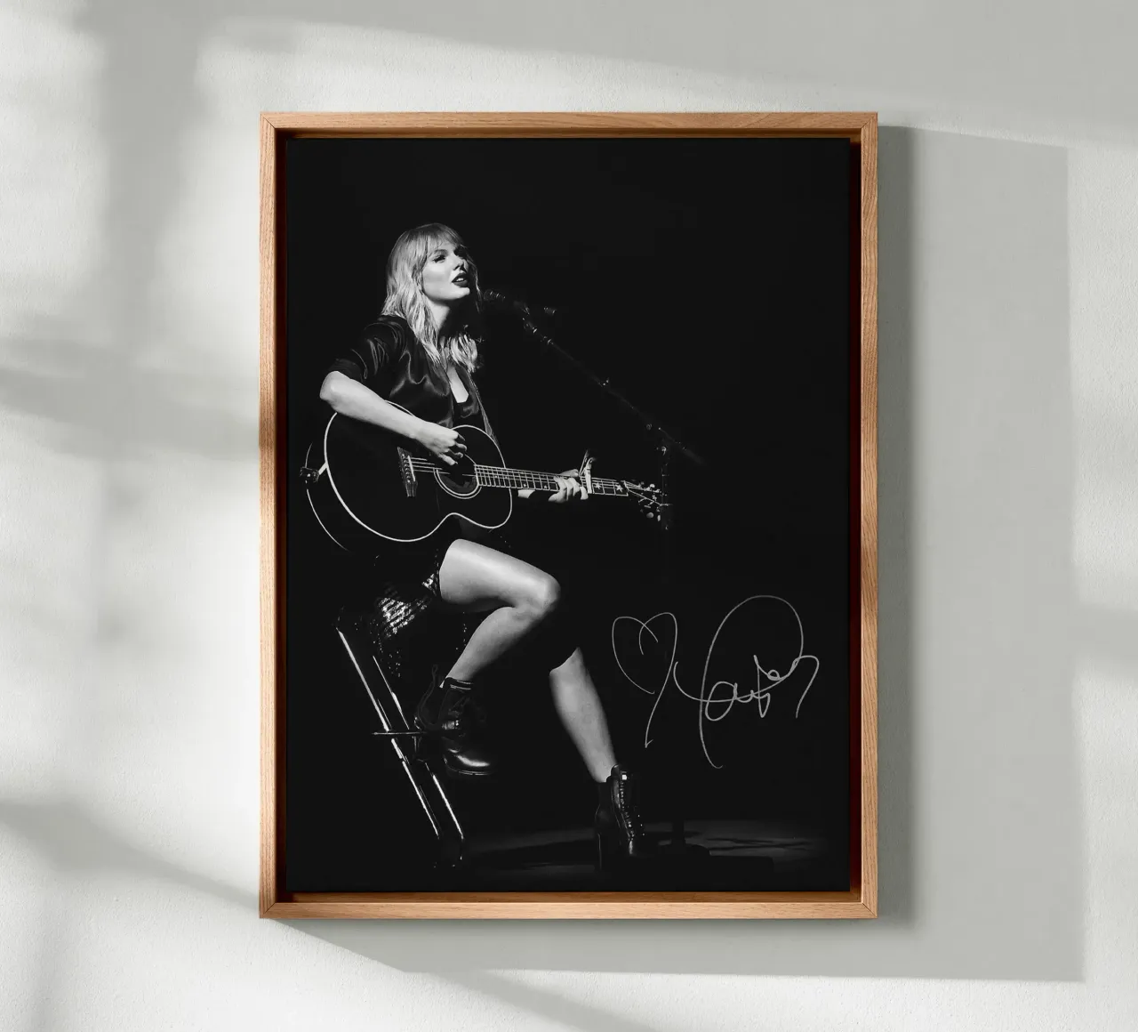 Taylor Swift perform with guitar canvas van avissta