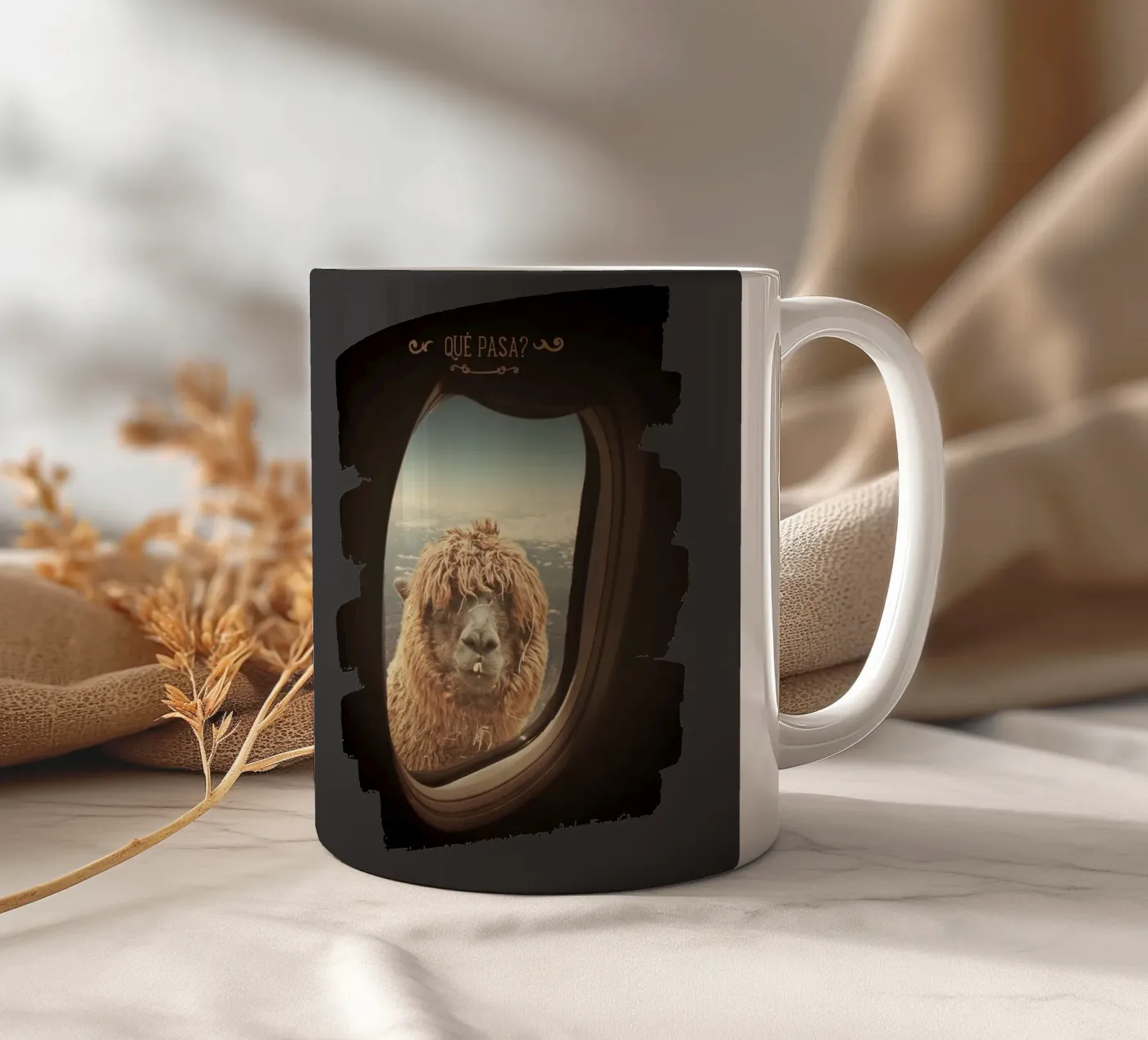 Que Pasa ? ceramic mug by Monika Strigel