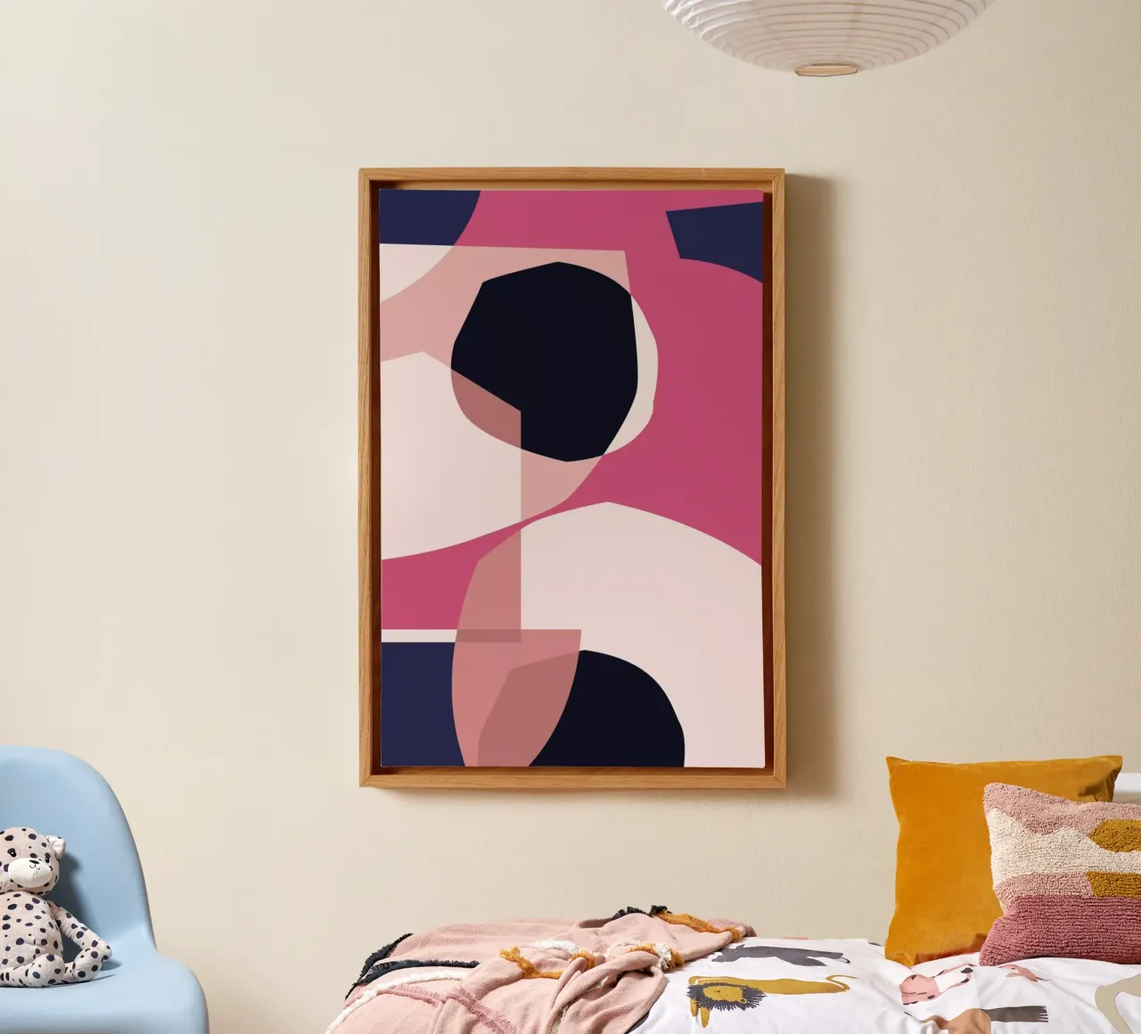 Contrast 4 canvas met Baklijst van Jonathan Lawes