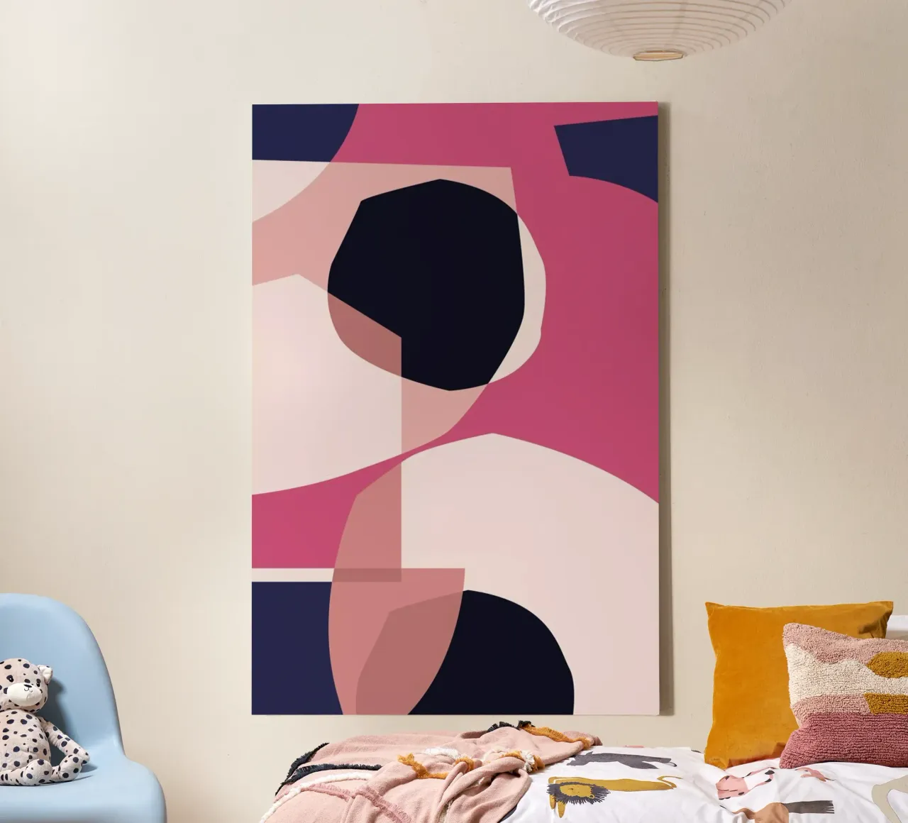 Contrast 4 canvas met Baklijst van Jonathan Lawes