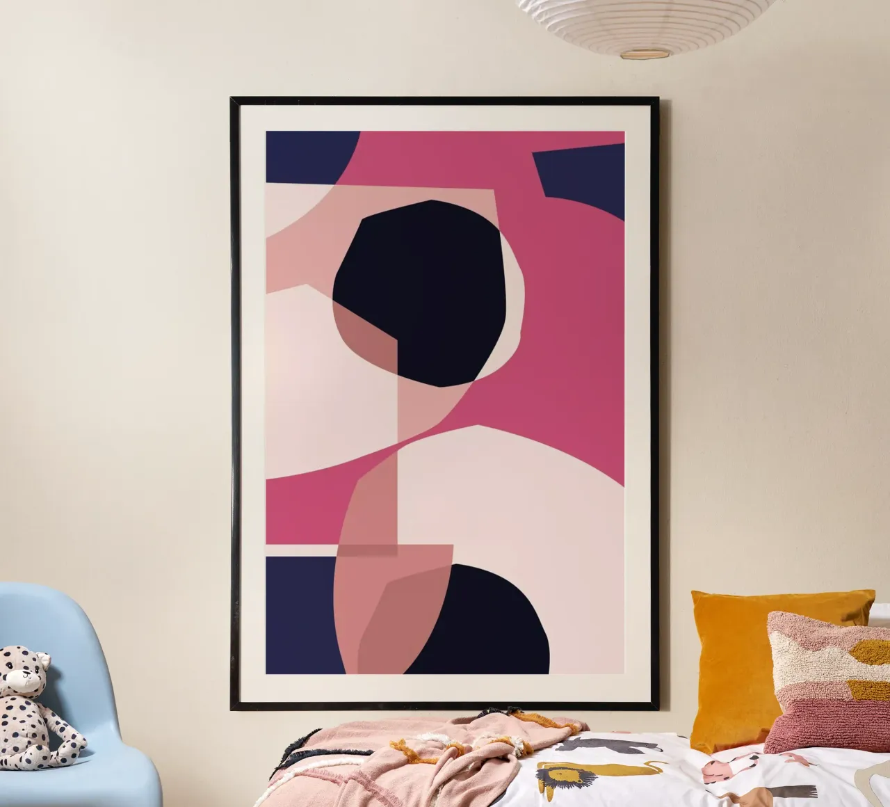 Contrast 4 poster con telaio in plastica da Jonathan Lawes