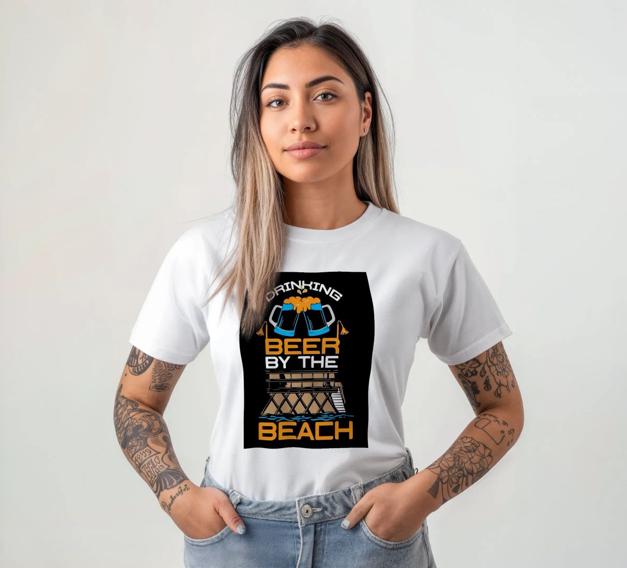 Spiaggia Oceano Palme Ret t-shirt da Sebastain