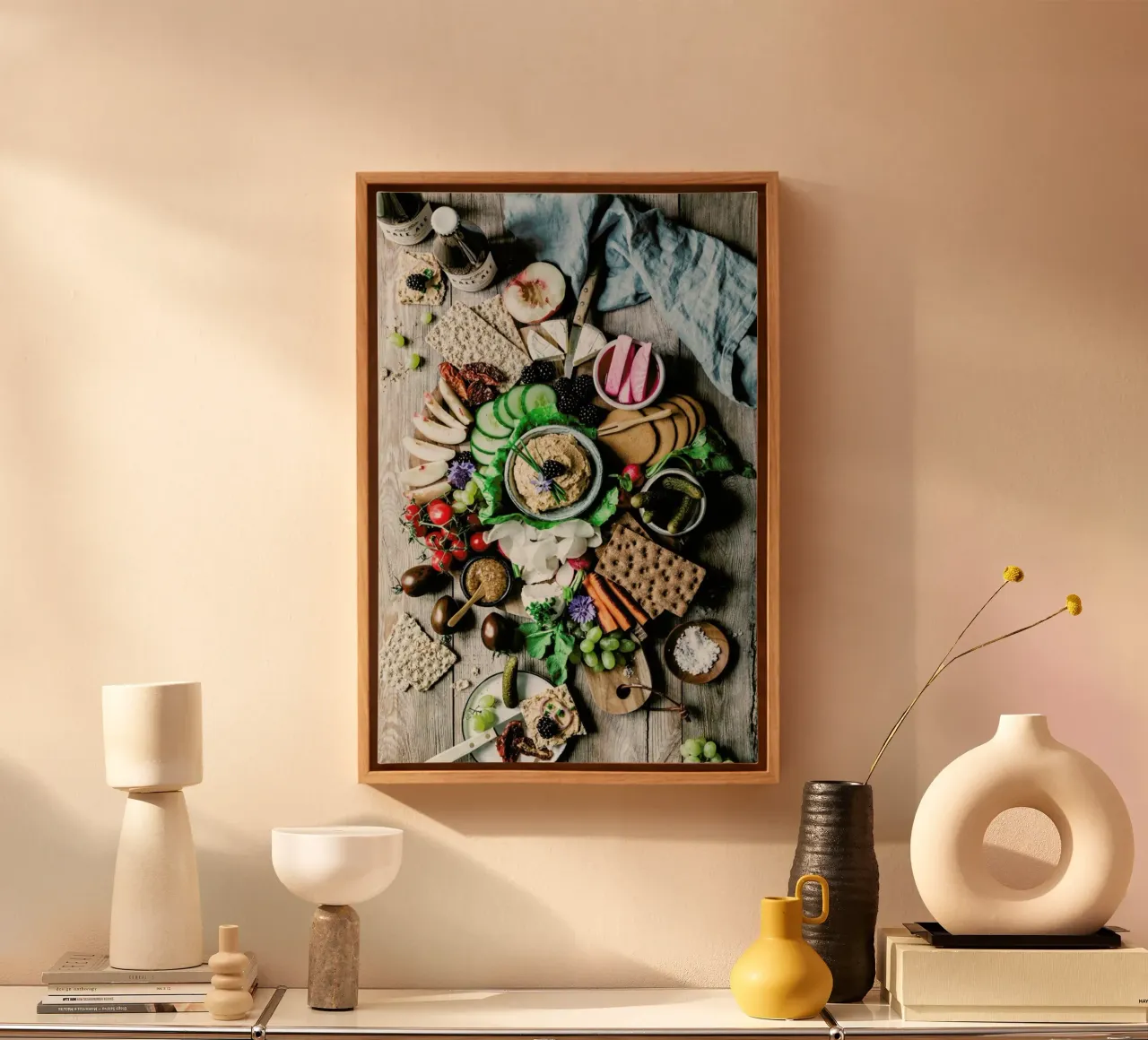 Vesperplatte tela con Cornice a cassetta da Eat this