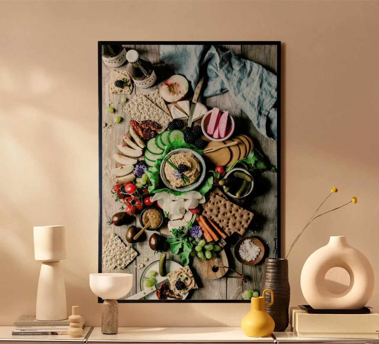Vesperplatte poster con telaio in alluminio da Eat this